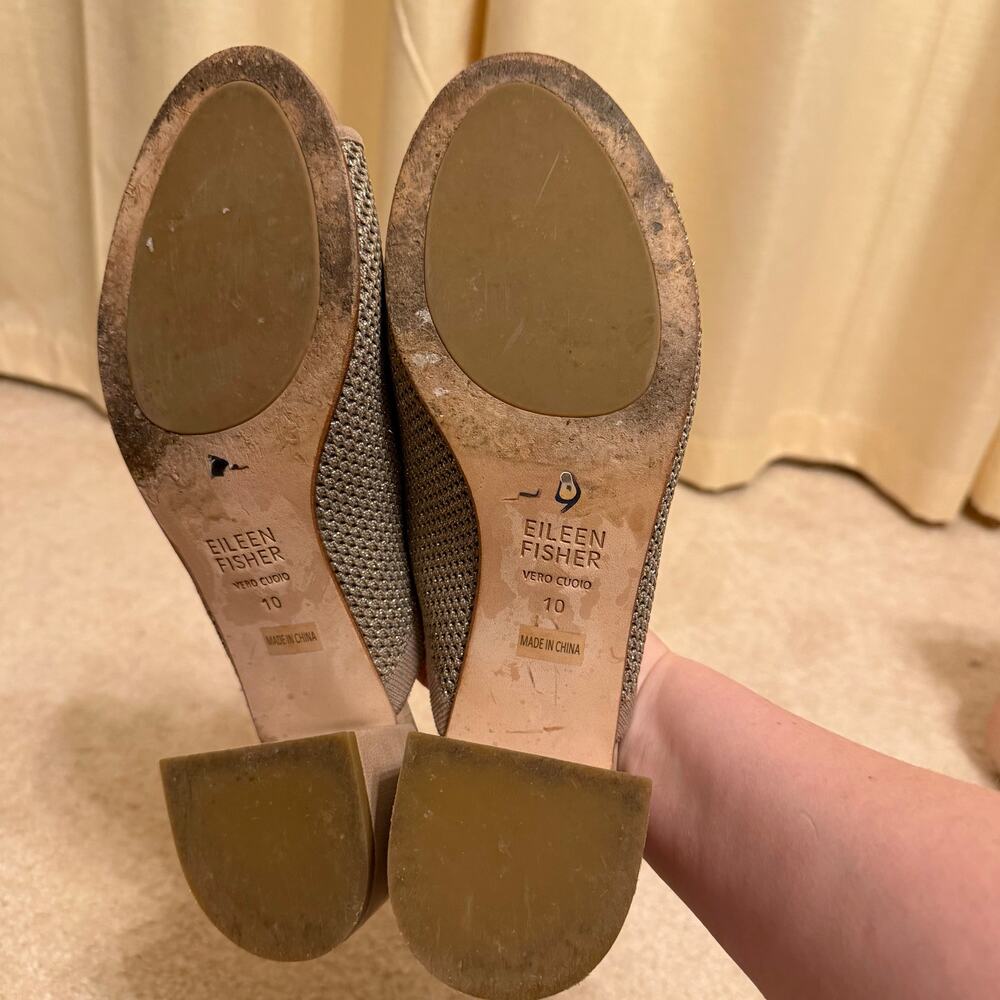 Eileen Fisher Fave Block heel with Knit upper size 10 - Picture 8 of 8